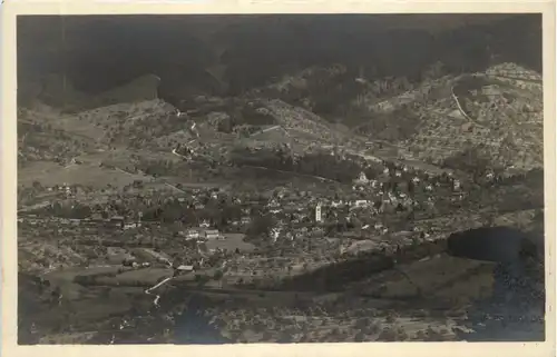 Gernsbach - Murgtal, gesehen vom Aussichtsturm auf dem Merkur -503666