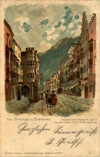 Strasse in Sterzing - Litho -605050