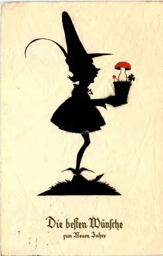 Neujahr - Scherenschnitt -603082