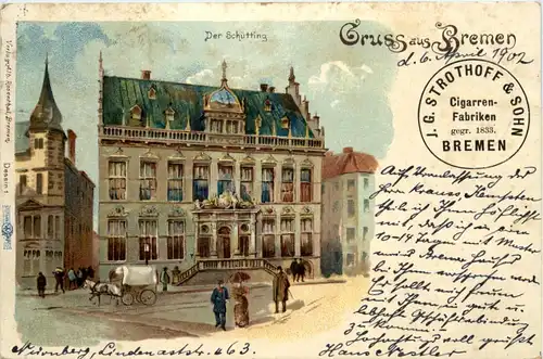 Gruss aus Bremen - Litho -604596