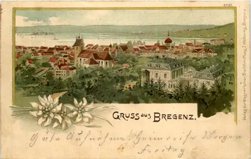Gruss aus Bregenz - Litho -605062