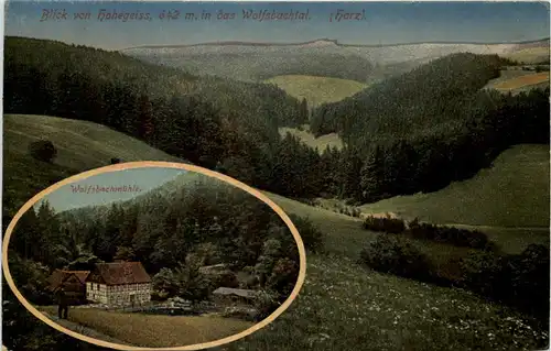 Blick von Hohegeiss in das Wolfsbachtal -504140