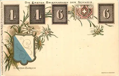 Zürich - Die ersten Briefmarken der Schweiz - Litho -603334