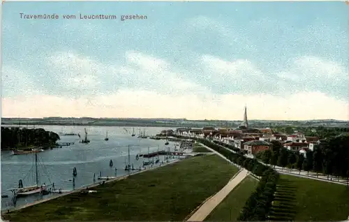 Travemünde vom Leuchtturm gesehen -504610