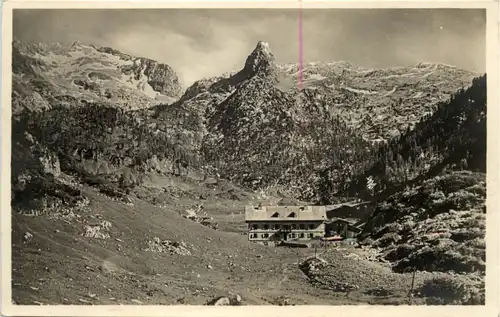 Das Funtenseehaus im Steinernen Meer mit dem Schottmalhorn -504650