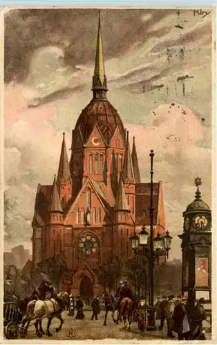 Berlin - Heilige Kreuzkirche - Litho -604936