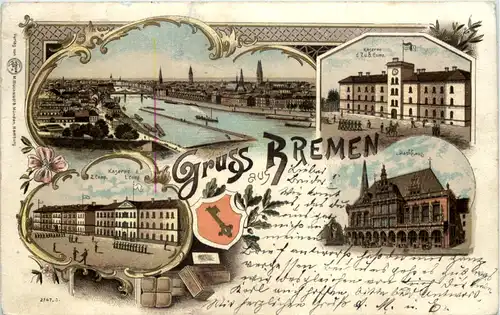 Gruss aus Bremen - Litho -603534