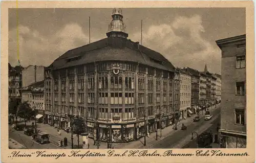 Berlin, Union Vereinigte Kaufstätten, Brunnen-Ecke Veteranenstrasse -504126