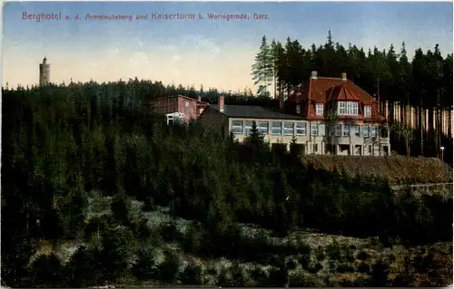 Wernigerode, Berghotel a.d. Armeleuteberg und Kaiserturm -504830