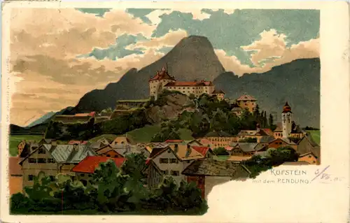 Kufstein mit dem Pendling - Litho -605076