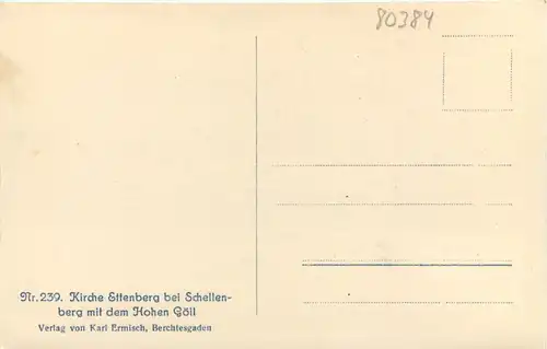 Kirche Ettenberg bei Schellenberg mit dem Hohen Göll -504580