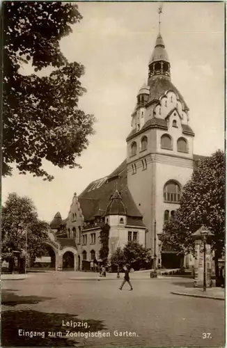 Leipzig, Eingang zum Zoologischen Garten -503768