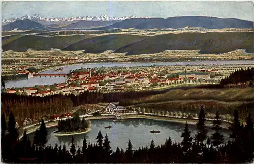 Blick auf Säckingen a. Rh. mit Bergsee -505010