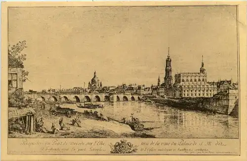 Dresden im 18 JH. nach einem Stick von Canaletto -503848