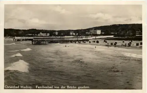 Seebad Misdroy, Familienbad von der Brücke gesehen -504406