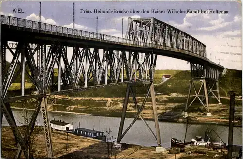Kiel, Prinz Heinrich-Brücke über den Kaiser Wilhelm-Kanal bei Holtenau -504036