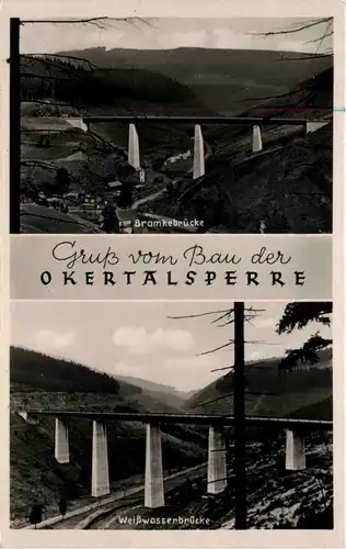 Gruss vom Bau der Okertalsperre -503824