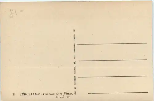 Jerusalem - Tomb of the Virgin -475142