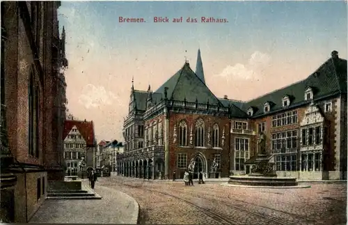 Bremen, Blick auf das Rathaus -505270