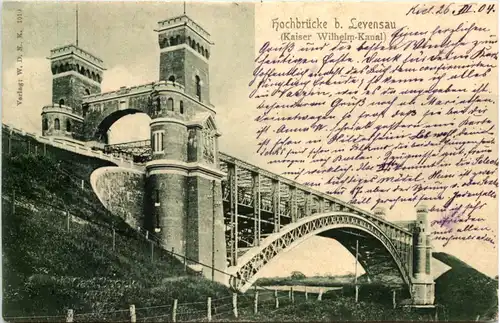 Hochbrücke b. Levensau, kaiser-Wilhelm-Kanal -505450