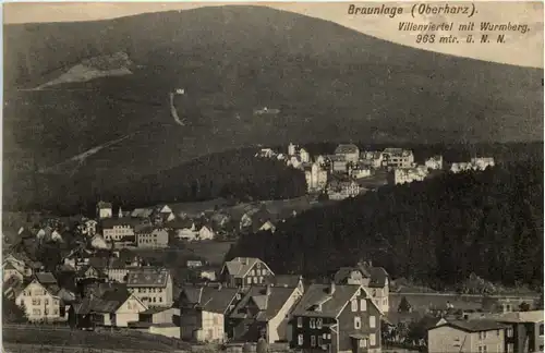 Braunlage, Villenviertel mit Wurmberg -504288