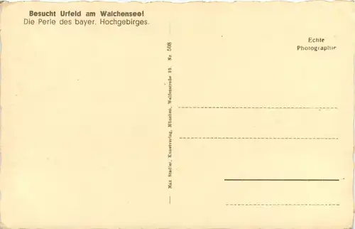 Urfeld am Walchensee mit Hotel Post u. Jäger am See -504576