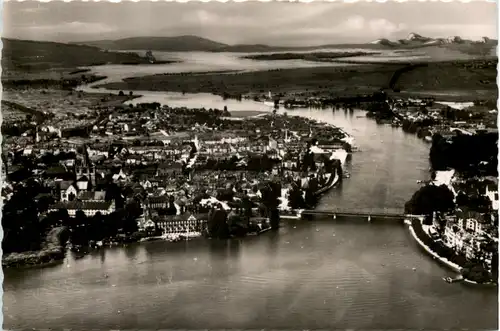 Konstanz, Rhein mit Blick auf den Untersee und die Hegauberge -504756