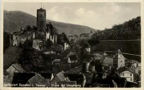 Kurort Eppstein im Taunus, Ruine mit Umgebung -505420