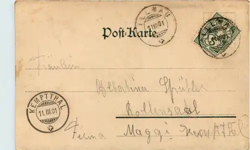 Frau mit Blumen -604712