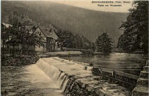 Schwarzburg, Partie am Wasserfall -505970