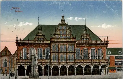Bremen Rathaus - Feldpost Reservelazarett Bremen -478014