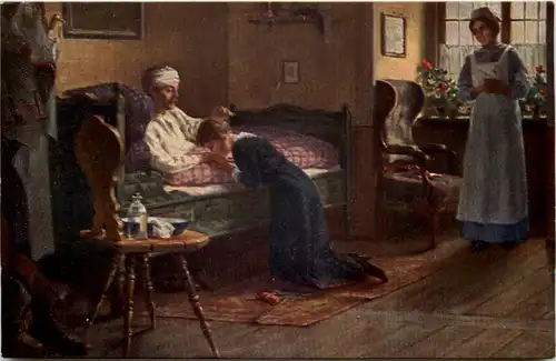 Künstlerkarte Gustav Salinger - Die Tochter -604832