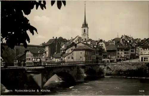 Bern, Nydeckbrücke u. Kirche -506110