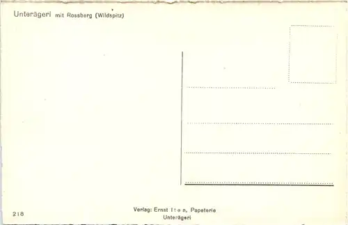 Unterägeri, mit Rossberg Wildspitz -506130