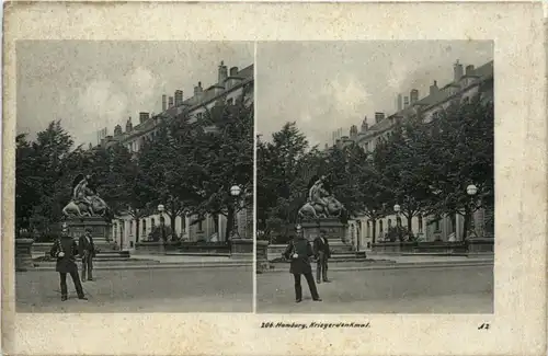 Hamburg - Kriegerdenkmal - Stereo -478290