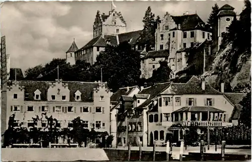 Meersburg, Hafen mit Schloss -504802