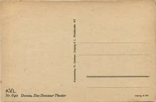 Dessau, Das Dessauer Theater -505064