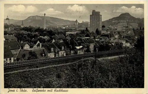 Jena, Zeisswerke mit Hochhaus -505104