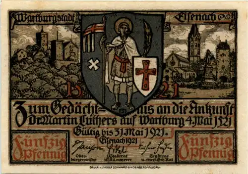 Eisenach - Notgeld - Lurtherfeier 1921 -478564