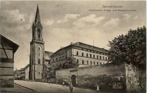 Germersheim, Kath. Kirche und Klosterkaserne -505866