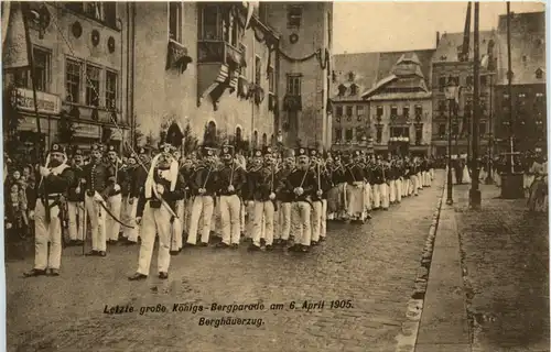 Freiberg in Sachsen - Letzte grosse Bergparade 1905 -478742