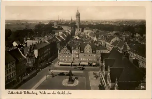 Wittenberg, Blick von der Stadtkirche -505322
