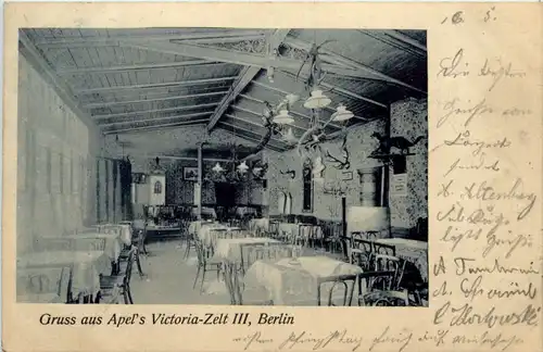 Berlin, Gruss aus Apels Victoria Zelt -505708