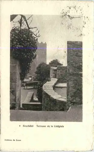 Neuchatel, Terrasse de la Colegiale -506910