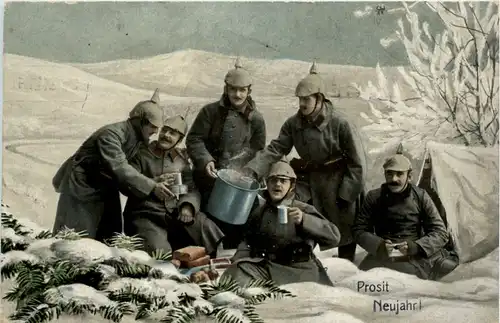 1. WK - Neujahr - Feldpost -476862