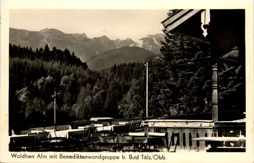 Bad Tölz, Waldherr Alm mit Benediktenwandergruppe -504098