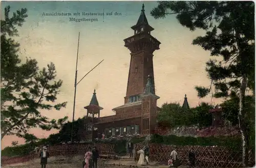 Aussichtsturm mit Restaurant auf den Müggelbergen -505682