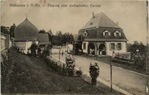 Mülhausen im Elsass - Eingang zum zoologischen Garten -479400