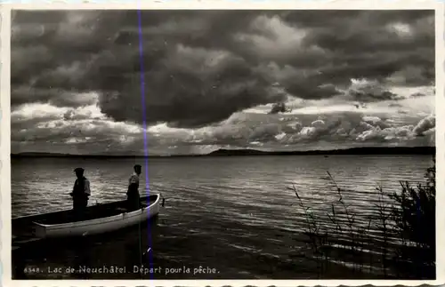 Lac de Neuchatel,, Depart pour la peche -506900