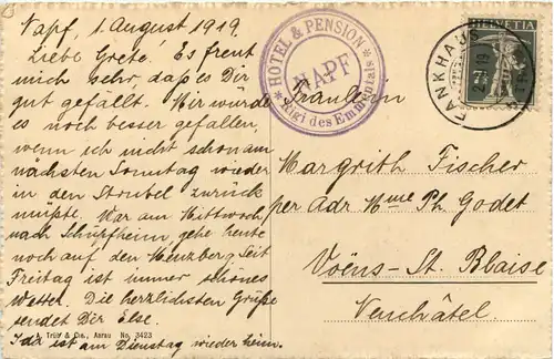Verkehrs-Verein Unter-Emmental, Partie an der Grüne -507290